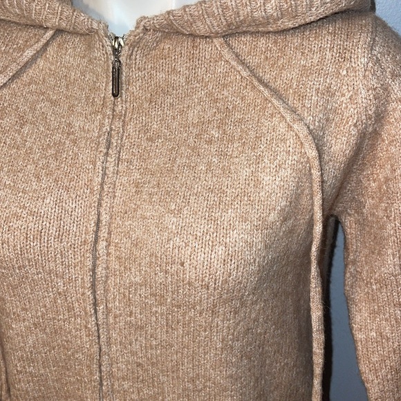 Pol ladies long zipper hooded cardigan. Small. - Picture 4 of 15